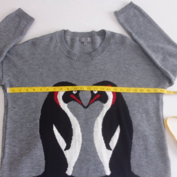 Joseph A .penguin print Sweater - Picture 5 of 6